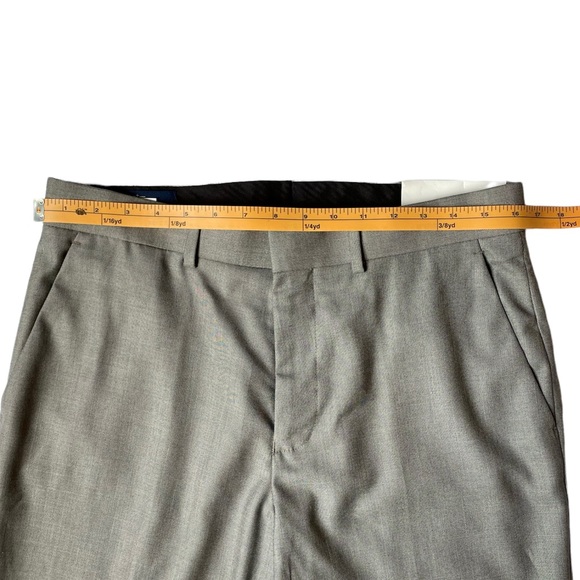 Dockers Regular Fit Flat Stretch Dress Suit Pants Grey Sharkskin - Size 32 x 32 - Picture 5 of 6